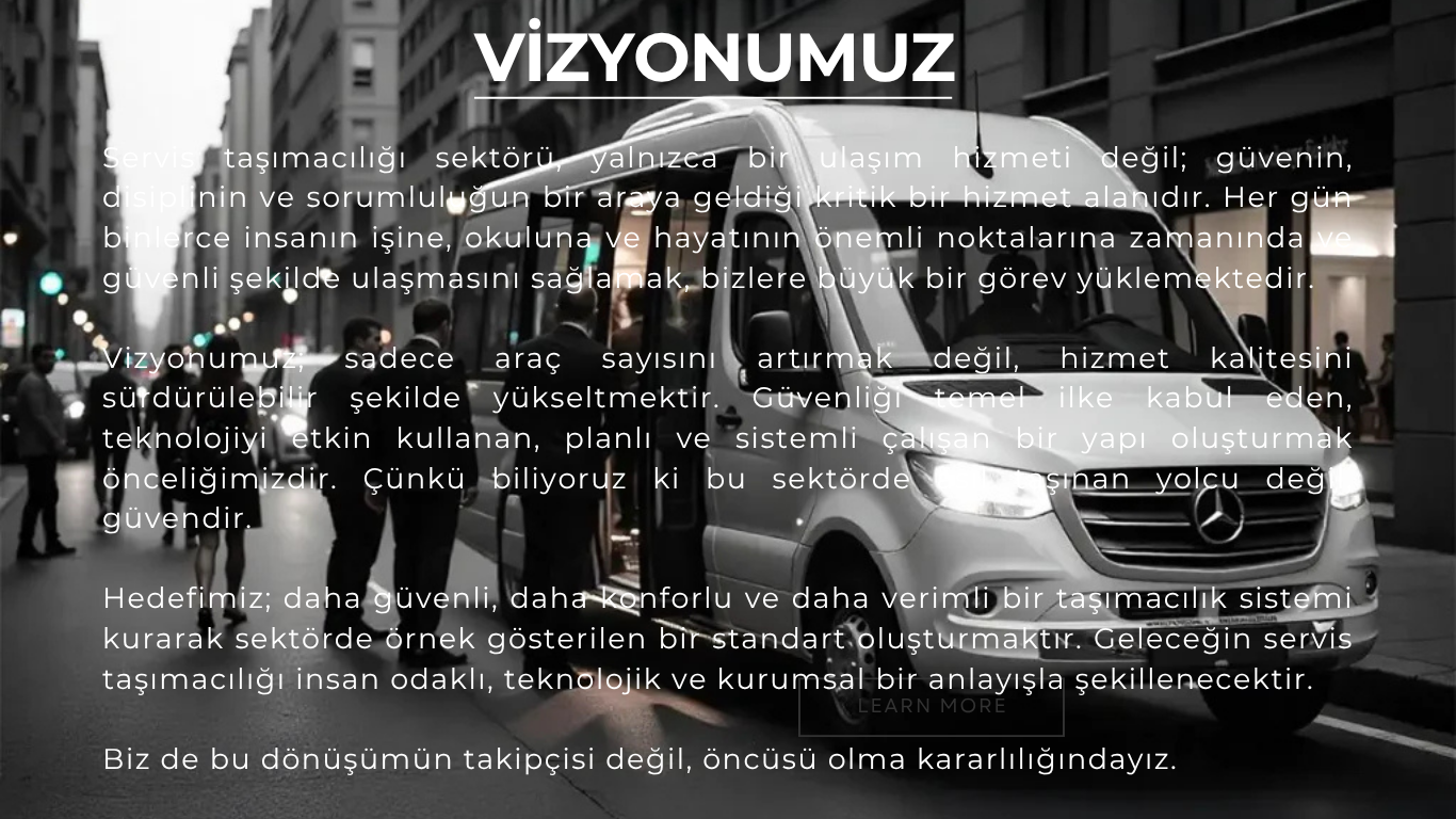 Deniz Group Taşımacılık vizyonu
